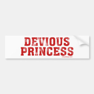 Devious Princess Bumper Sticker