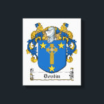 Devlin Family Crest Canvas Print<br><div class="desc">Devlin Coat of Arms</div>