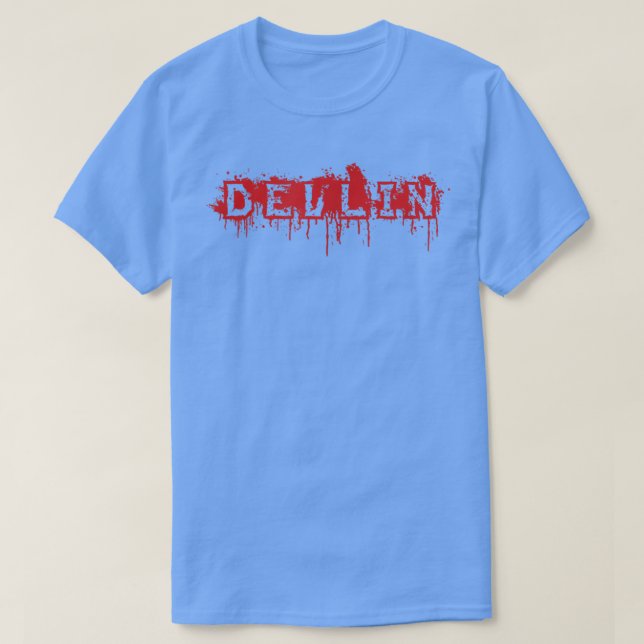 Devlin  First Name Halloween Costume Personalised  T-Shirt (Design Front)
