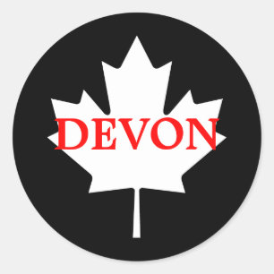 Devon Classic Round Sticker