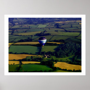 Devon Countryside Hot Air Balloon Part 2 Poster