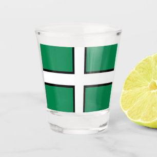 Devon county flag shot glass