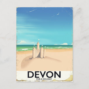 Devon, England for a holiday. Holiday Postcard
