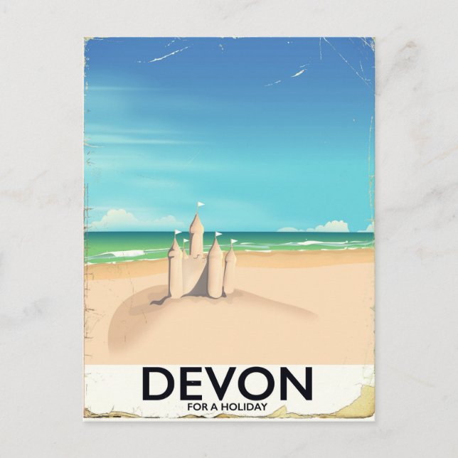 Devon, England for a holiday. Holiday Postcard (Front)