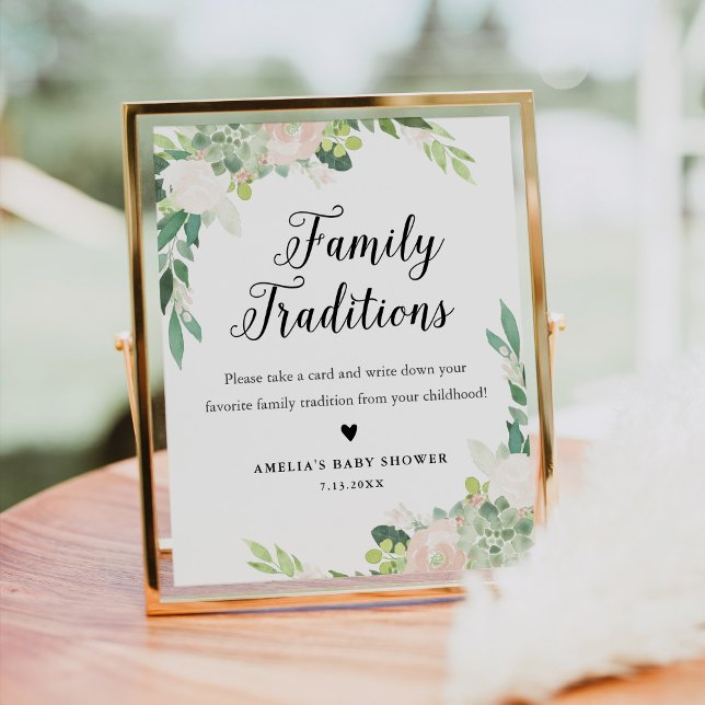 DEVON Family Traditions Baby Shower Sign (Creator Uploaded)