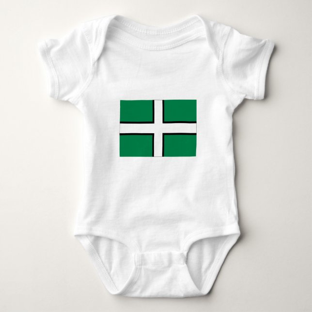 Devon Flag Baby Bodysuit (Front)