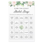 DEVON Floral Find the Guest Bridal Bingo Game