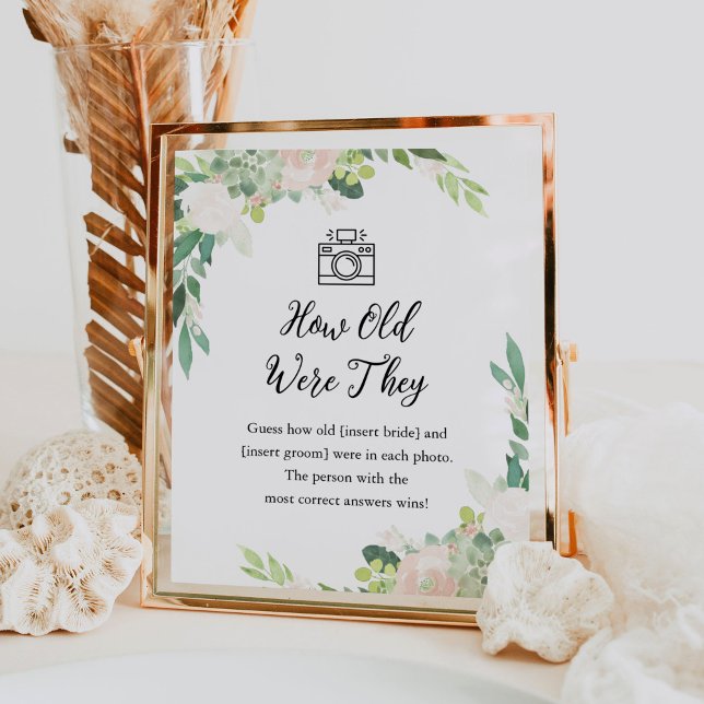 DEVON How Old Were They Bridal Game Sign (Creator Uploaded)