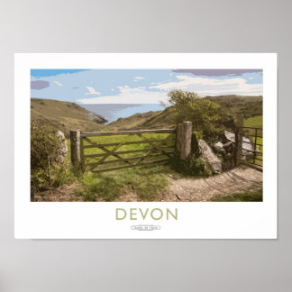 Devon Railway Poster