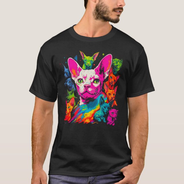 Devon Rex Cat Best Friends T-Shirt (Front)