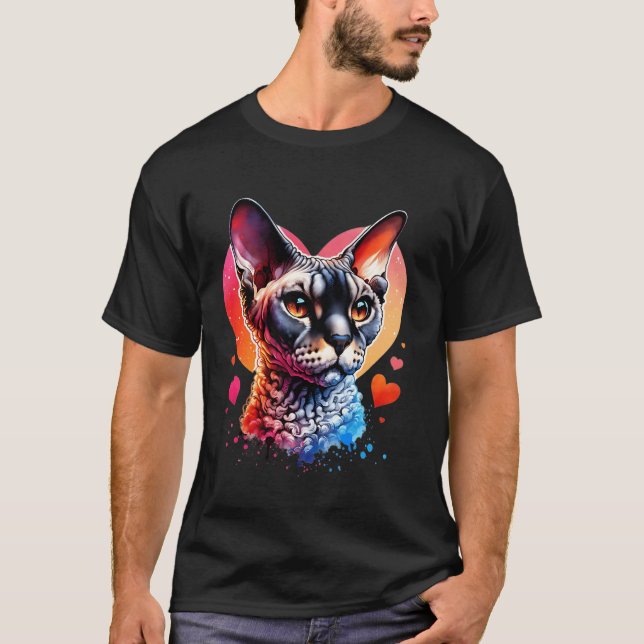 Devon Rex Cat Lover Devon Rex T-Shirt (Front)