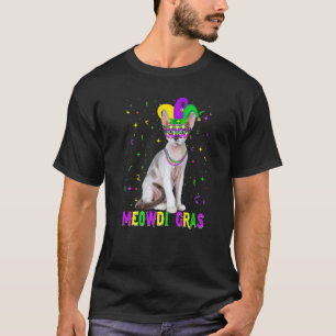 Devon Rex Cat Meowdi Gras Mardi Gras Carnivals T-Shirt