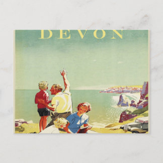 Devon Vintage Travel Postcard