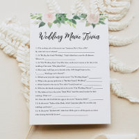 DEVON Wedding Movie Trivia Bridal Shower Game