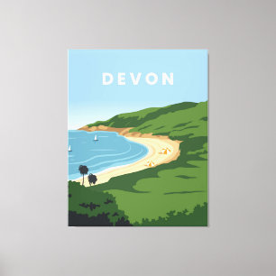 Devonengland travel canvas print