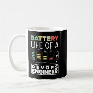 DevOps Engineer Battery Life Cloud Computing Coffee Mug