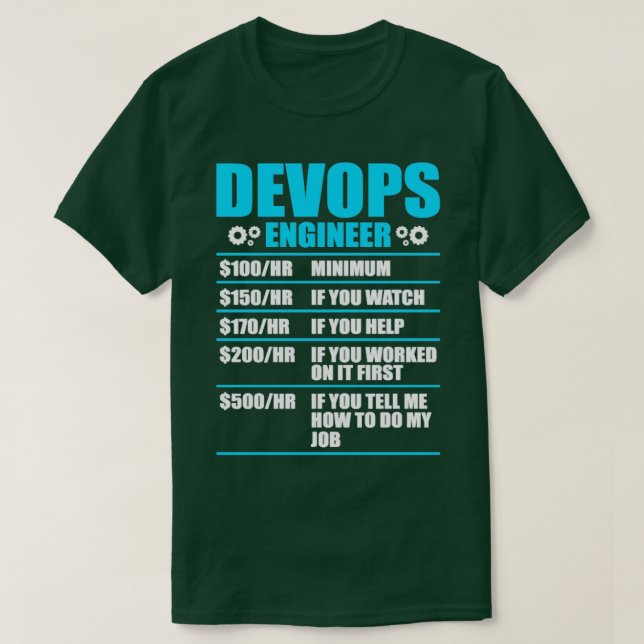 Devops Engineer Sys admin and developer  1  T-Shirt (Design Front)