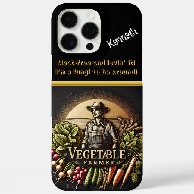Devoted Farmer With Fresh Produce Case-Mate iPhone Case (Back)