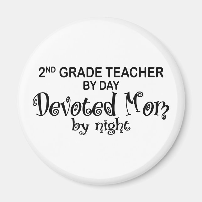 Devoted Mum - 2nd Grade Magnet (Front)