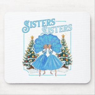 Devoted Sisters White Xmas Merry Christmas Snowfla Mouse Mat