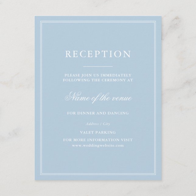 Devoted Wedding Set in Omphalodes Blue Enclosure Card (Back)