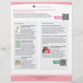 Devotionals and Online Resources Flyer