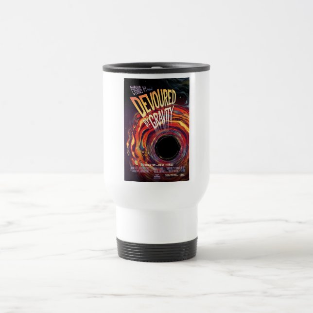 Devoured By Gravity Halloween Hole Black Horror Travel Mug (Center)