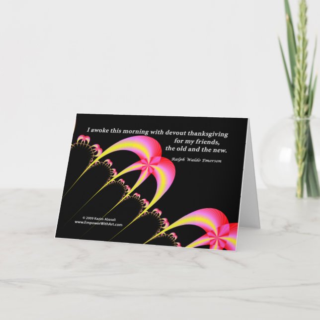 Devout thanksgiving for my friends holiday card (Front)