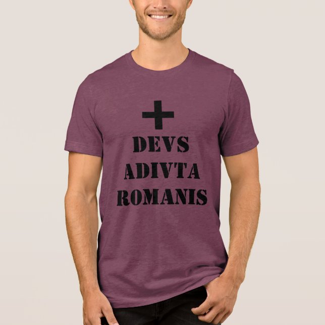 + DEVS ADIVTA ROMANIS CAMISIA Tri-Blend SHIRT (Front)