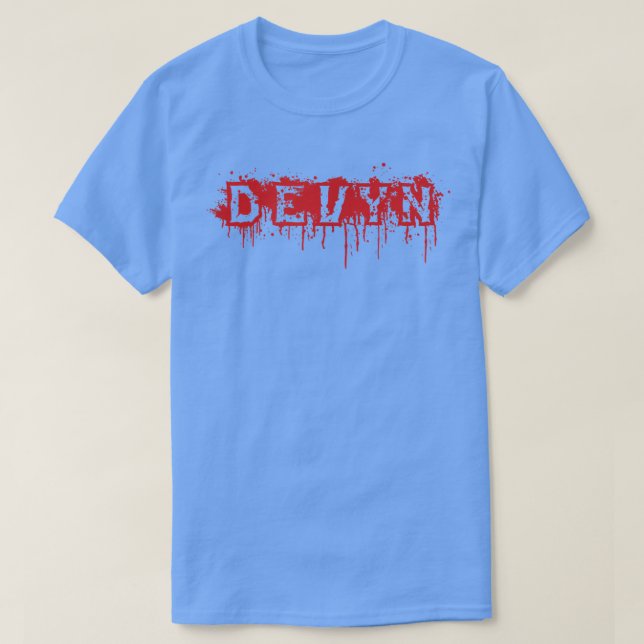 Devyn  First Name Halloween Costume Personalised 1 T-Shirt (Design Front)