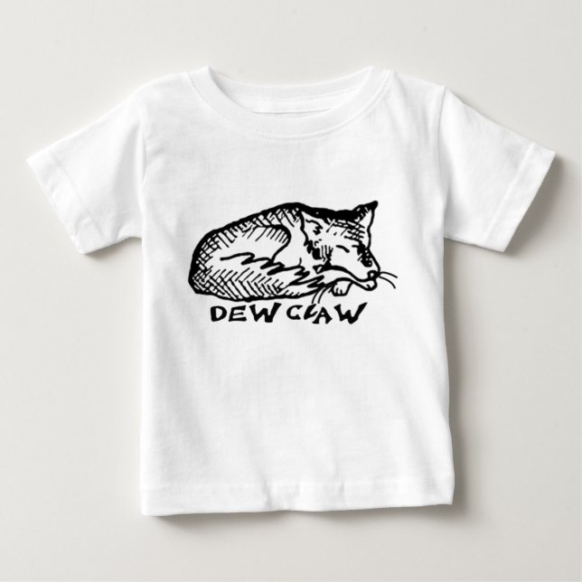 Dew Claw Sleeping Dog For Baby Long Tee (Front)