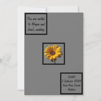 Dew Drops Daisy Wedding Invitation