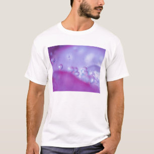 Dew drops on flower petal abstract. Credit as: T-Shirt