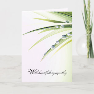Dew Drops Sympathy Card