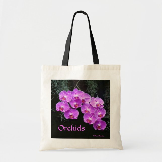 Dew-Kissed Orchids Tote Bag (Front)