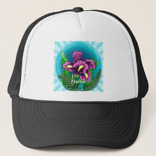 Dewdrop iris   hat (Front)