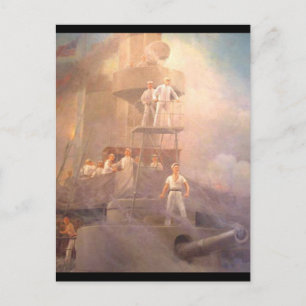 Dewey at Battle of Manila Bay Postcard