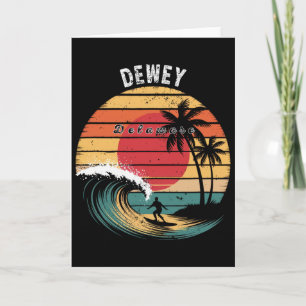 Dewey Beach Delaware Beach Surfing Card