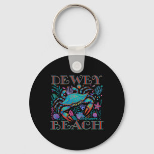 Dewey Beach Delaware Blue Crab Summer Beach Vacati Key Ring