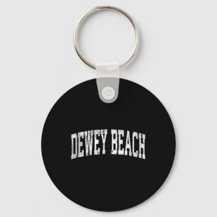 Dewey Beach Delaware De Vintage Athletic Sports De Key Ring