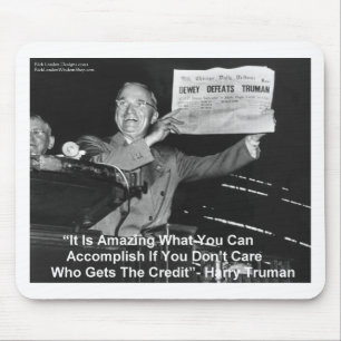 Dewey Beats Truman Funny Gifts Tees Buttons Etc Mouse Mat