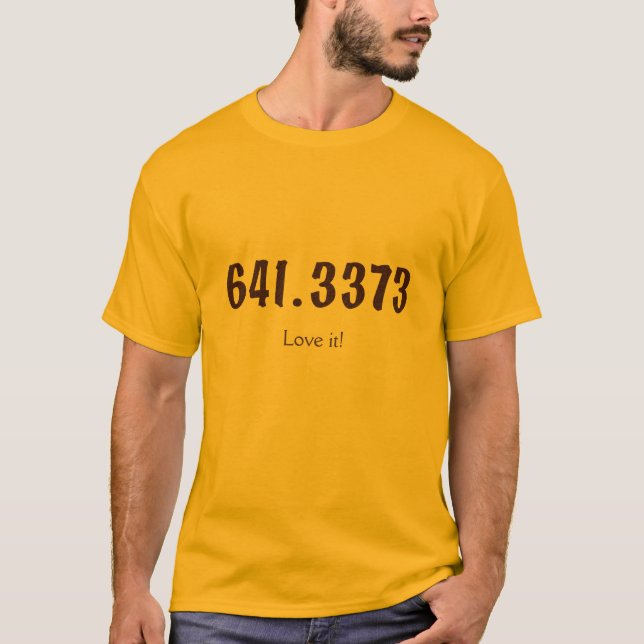 Dewey Decimal Coffee shirt (Front)