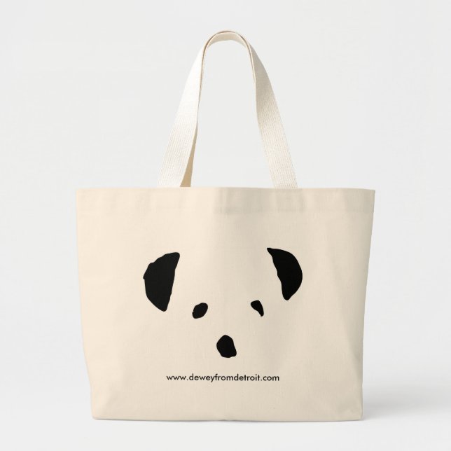 DEWEY FROM DETROIT  REDUX LARGE TOTE BAG (Front)