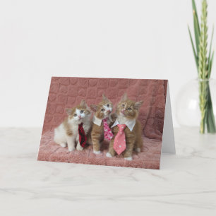 Dewey, Louie and Huey are all dressed up Card