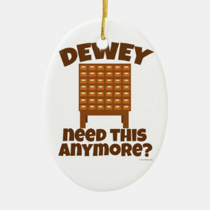 Dewey Need This? Ceramic Tree Decoration