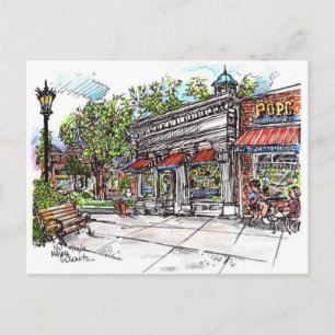 Dewey's Coffee House Shaker Square Postcard