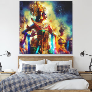 Dewi Tari (Dance Goddess) Canvas Print