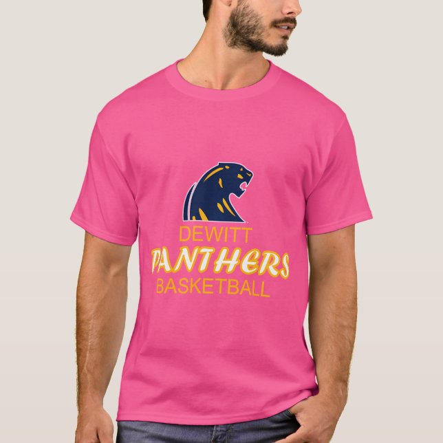 Dewitt High School Panthers Basketball T-Shirt (Front)