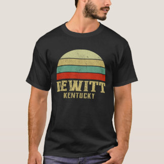 DEWITT KENTUCKY Vintage Retro Sunset T-Shirt