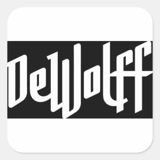 DeWolff logo Square Sticker